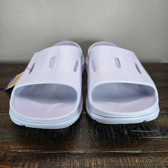 NEW HOKA One One Ora Recovery Slides 3 Mens Size 14 Beach Sandals Purple main image 5